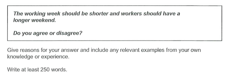 IELTS model answer about a shorter work week (IELTS 19 book)