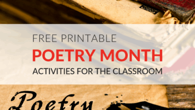 7 Free April National Poetry Month Activities
