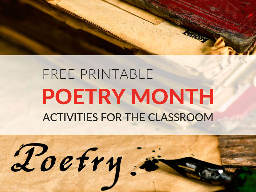 7 Free April National Poetry Month Activities 7 Free April National Poetry Month Activities